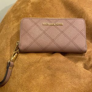 Michael Kors wristlet wallet.